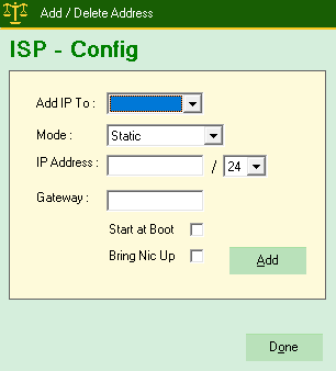 Isp Config