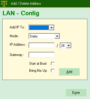 Lan Config